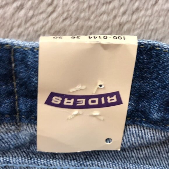 NWT Riders By Lee Mens Jeans Size 36x30 Classic Fit Straight Leg Blue Denim - Picture 8 of 14